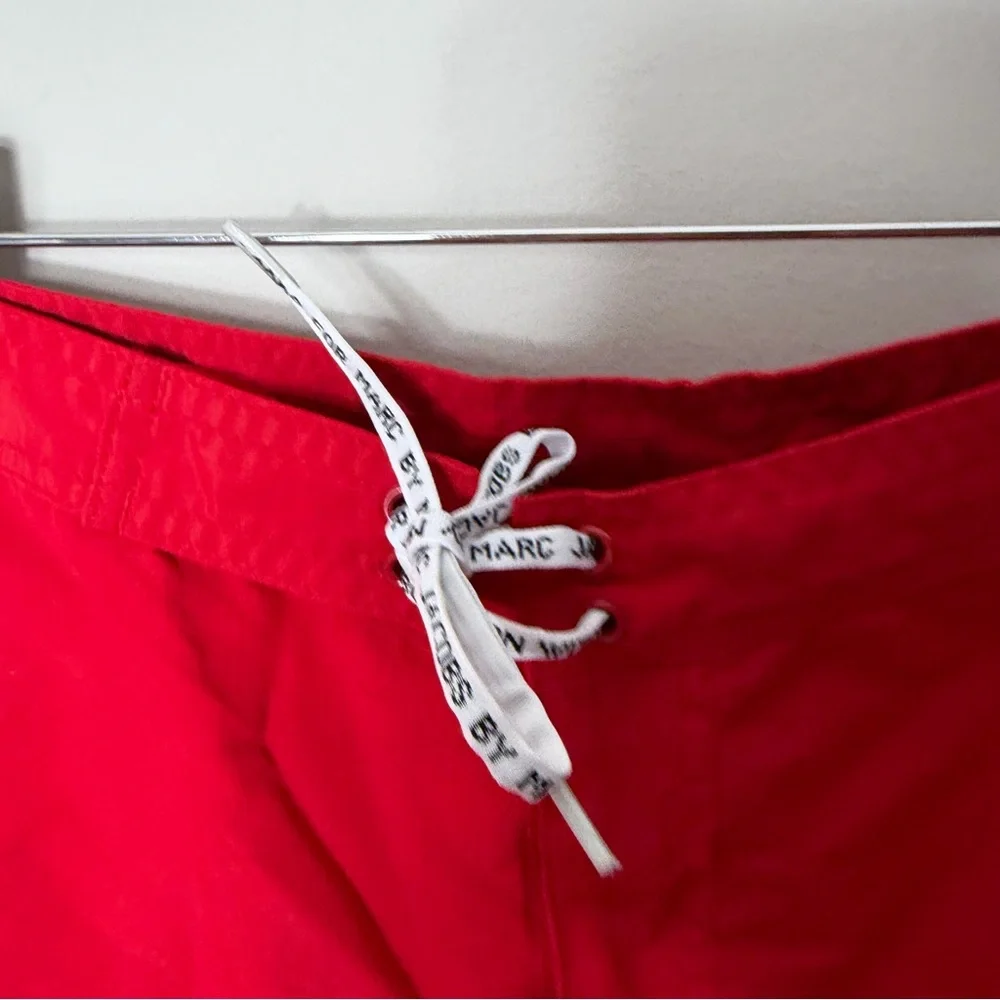 Marc Jacobs Men’s Swim Trunks Red Bathing Suit Shorts Medium *66